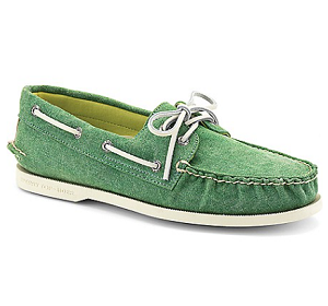 Authentic Original Stonewashed Boat Shoe - Green